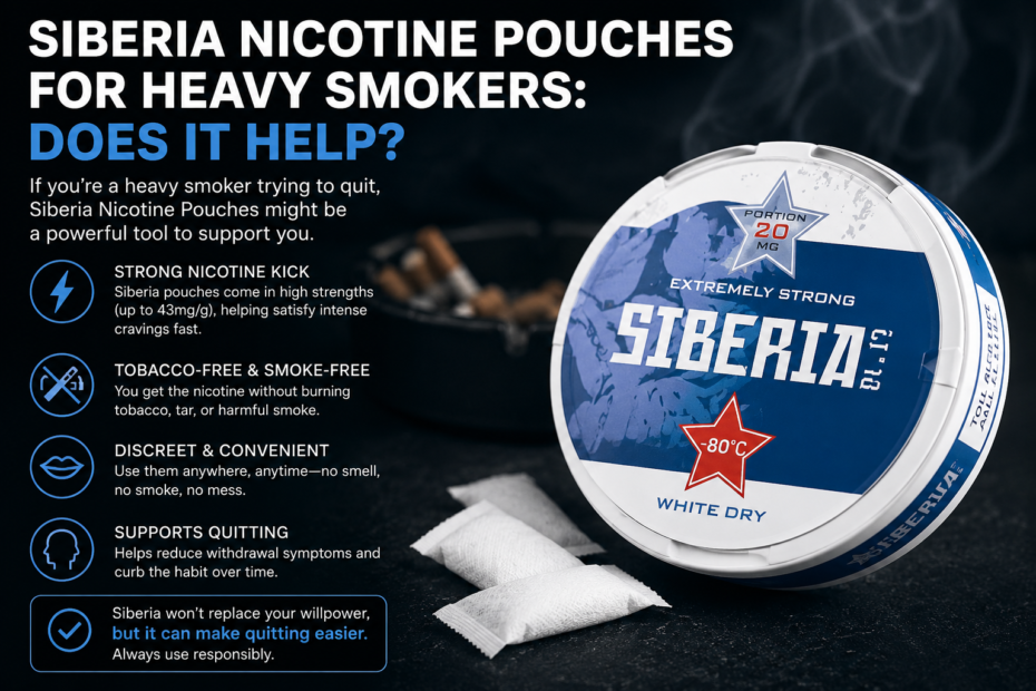 Siberia Nicotine Pouches for Heavy Smokers: Does It Help?