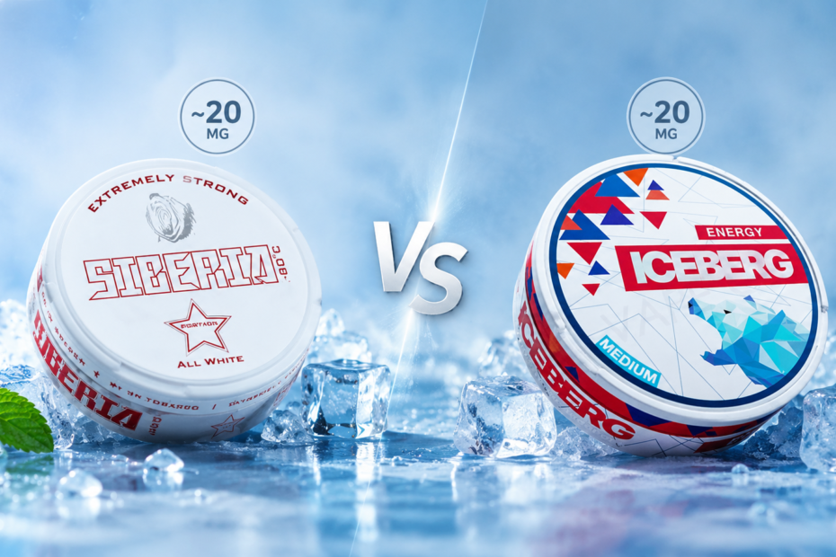 Siberia All White vs Iceberg: Choosing Between the Two Options Around 20mg